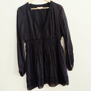 Calypso plunge-neck dress